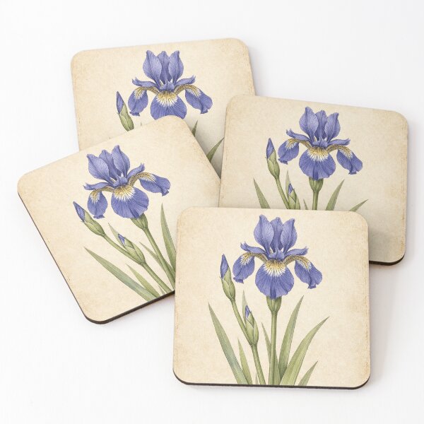 Item preview, Blue Iris Vintage Botanical Print - Antique Iris Wall Art designed and sold by Darlin8888.