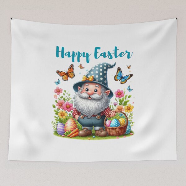 Item preview, Happy Easter Whimsical Gnome With Easter Eggs Basket Easter 2026 Egg Hunting  designed and sold by FunnySunny T-Shirts.