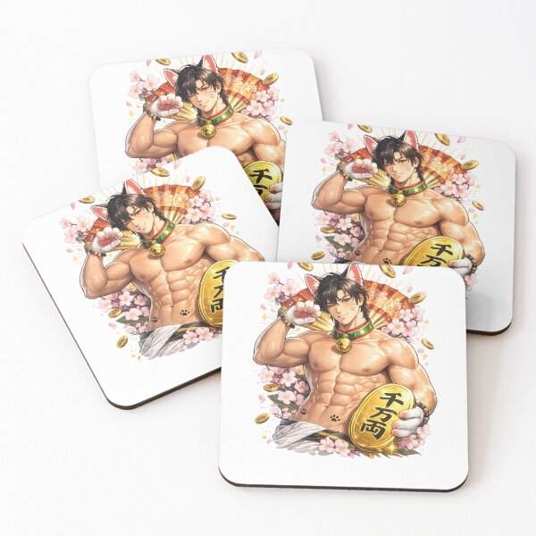 Item preview, Golden Maneki Neko Catboy Yaoi Lucky Coin Gay designed and sold by Aryabek.