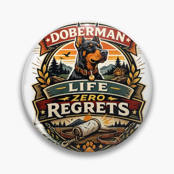 Item preview, Doberman Life Zero Regrets Bold Doberman Gift designed and sold by WildVista.