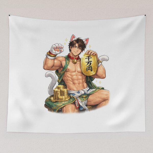 Item preview, Thousand Ryo Catboy BL Yaoi Fortune Gay designed and sold by Aryabek.