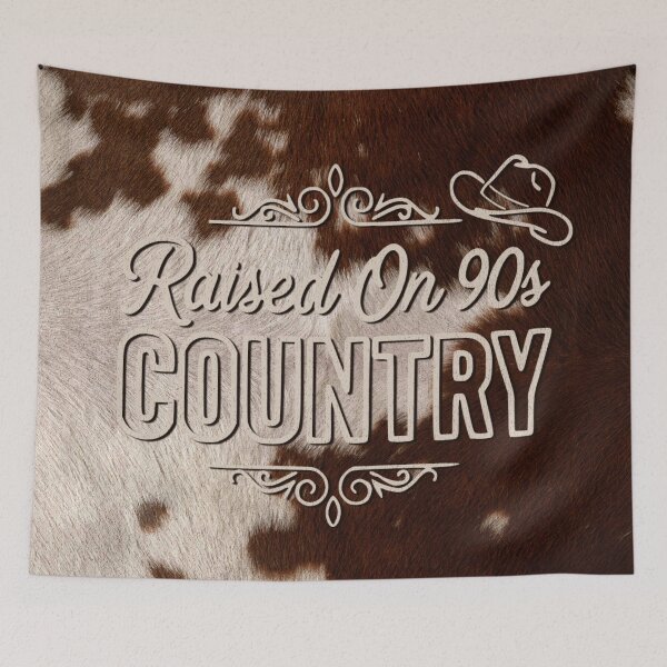 Item preview, Raised on 90s Country - Cattle Hide designed and sold by Gunners Inspirations.