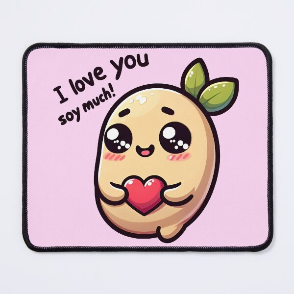 Item preview, I Love You Soy Much! designed and sold by CheekyVeg.