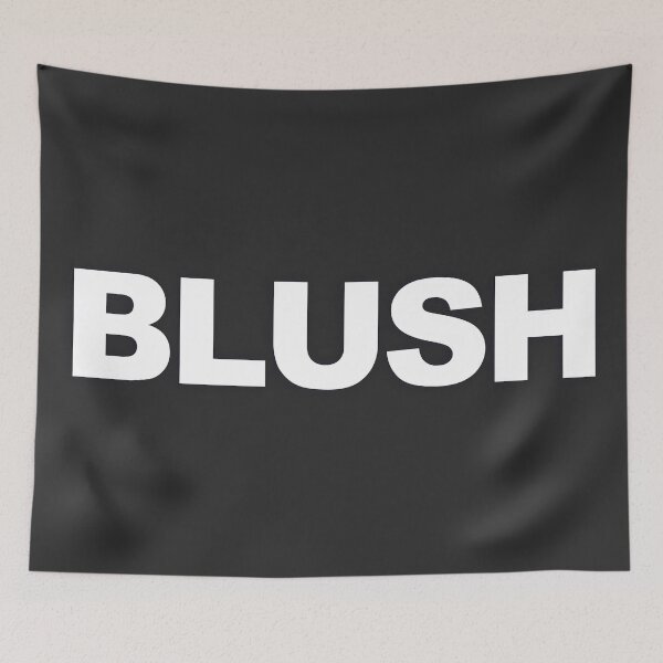 Item preview, BLUSH — White Minimal Bold Type Statement designed and sold by WORDPAUSE.