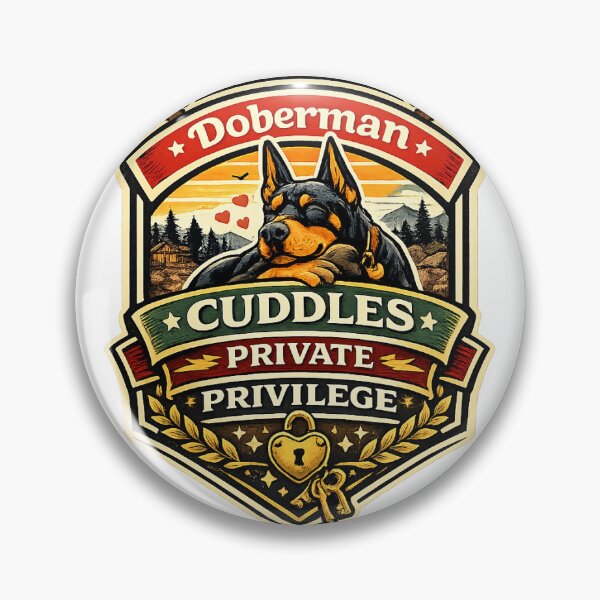 Item preview, Doberman Cuddles Private Privilege Doberman Gift designed and sold by WildVista.