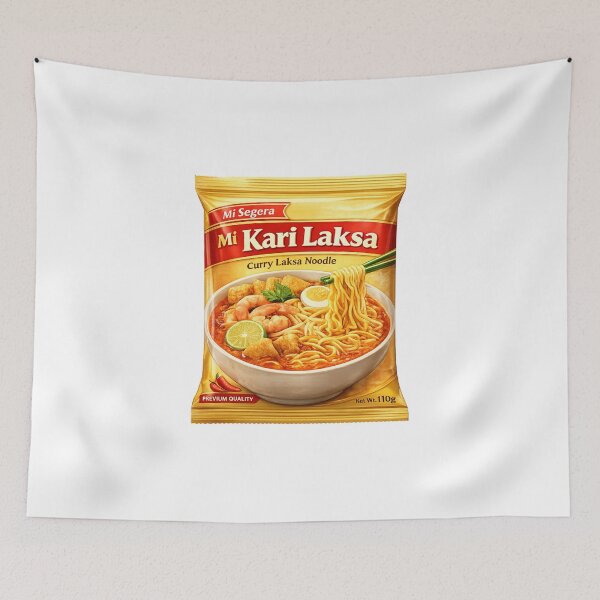 Item preview, Mi Segera Kari Laksa Shrimp Curry Noodles designed and sold by Aryabek.