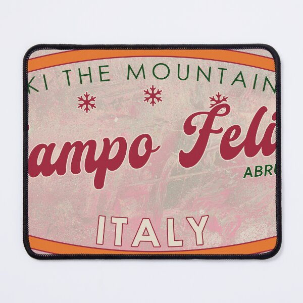 Item preview, Campo Felice, Italy, Abruzzo, Ski, textured skiing badge designed and sold by Wanderful-roads.