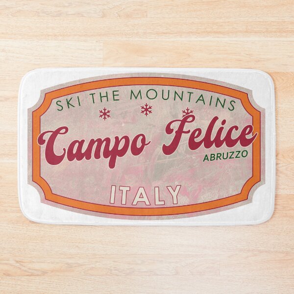Item preview, Campo Felice, Italy, Abruzzo, Ski, textured skiing badge designed and sold by Wanderful-roads.