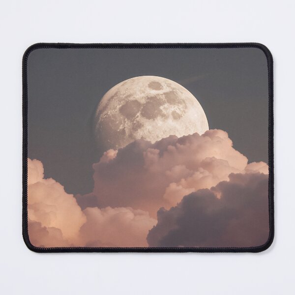 Item preview, Full Moon Rising Above Soft Pink Clouds designed and sold by DigitalStudioZT.