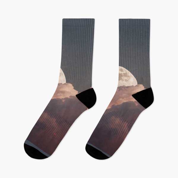Item preview, Full Moon Rising Above Soft Pink Clouds designed and sold by DigitalStudioZT.
