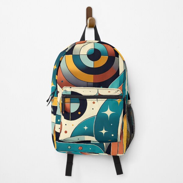 Item preview, Geometric Rocket Launch in Retro Space Circles designed and sold by InkSmithery.