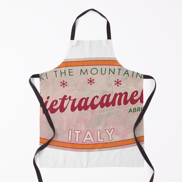Item preview, Pietracamela, Italy, Abruzzo, Ski, textured skiing badge designed and sold by Wanderful-roads.