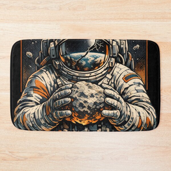 Item preview, Gravity Knows My Name - Vintage Cinematic Astronaut Poster Retro Sci-Fi Halftone Art Print by Vivaan Studio designed and sold by Vivaan Studio.