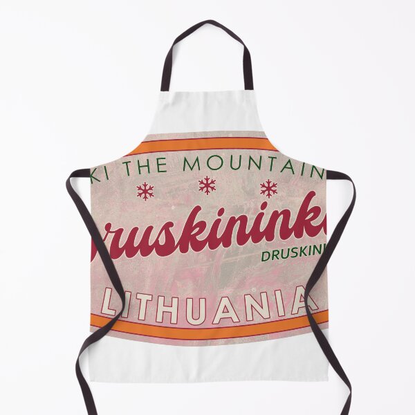Item preview, Druskininkai, Lithuania, Druskininkai, Ski, textured skiing badge designed and sold by Wanderful-roads.