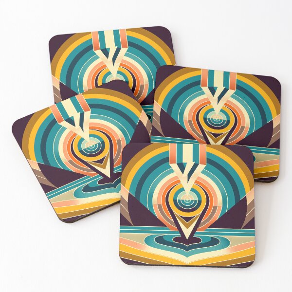 Item preview, Geometric Letter V Concentric Circles designed and sold by InkSmithery.