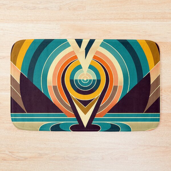 Item preview, Geometric Letter V Concentric Circles designed and sold by InkSmithery.