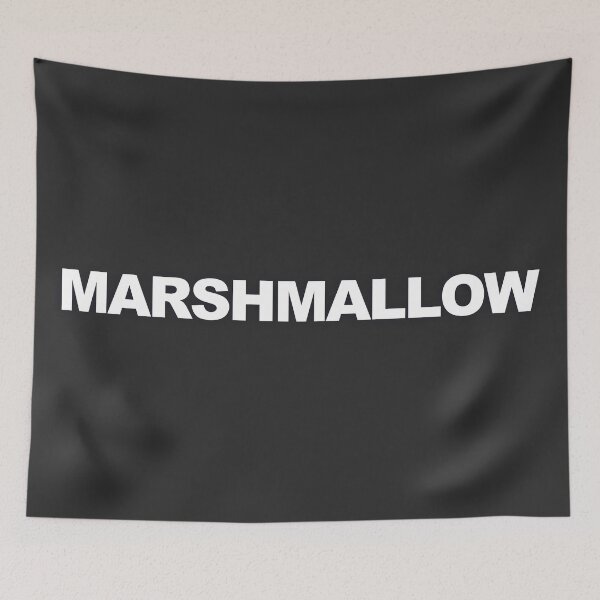 Item preview, MARSHMALLOW — White Minimal Bold Type Statement designed and sold by WORDPAUSE.