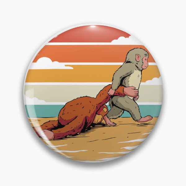 Item preview, Punch Monkey Retro Sunset  designed and sold by Imaginationbeyond.