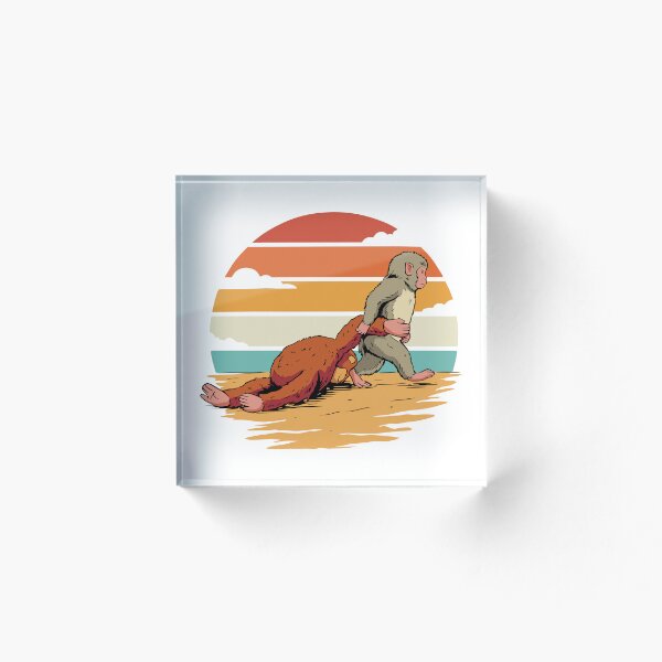 Item preview, Punch Monkey Retro Sunset  designed and sold by Imaginationbeyond.