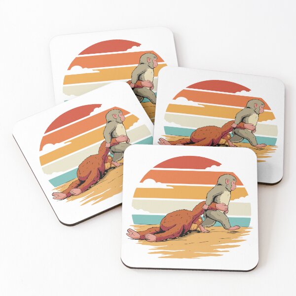 Item preview, Punch Monkey Retro Sunset  designed and sold by Imaginationbeyond.