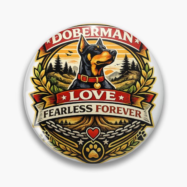 Item preview, Doberman Love Fearless Forever Doberman Gift designed and sold by WildVista.