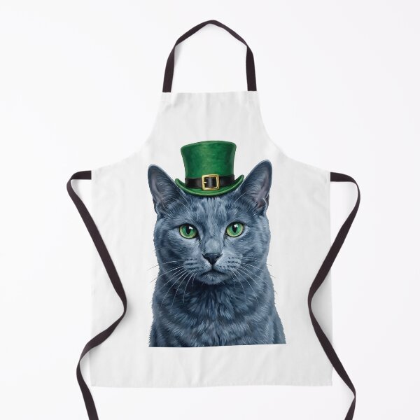 Item preview, St. Patrick's Russian Blue Cat designed and sold by KC's.