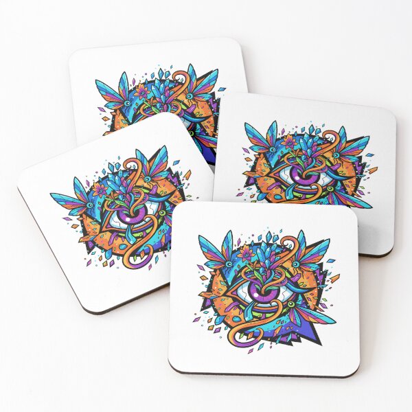 Item preview, Trippy Surreal Eye with Crystal Dragonflies designed and sold by CrystalVanta.
