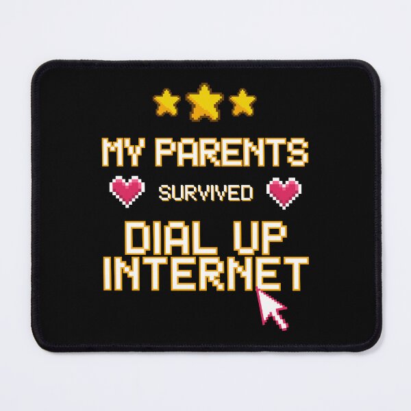 Item preview, My Parents Survived Dial Up Internet - Funny 90s Nostalgia Pixel Art designed and sold by JB-designstudio.
