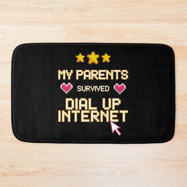 Item preview, My Parents Survived Dial Up Internet - Funny 90s Nostalgia Pixel Art designed and sold by JB-designstudio.