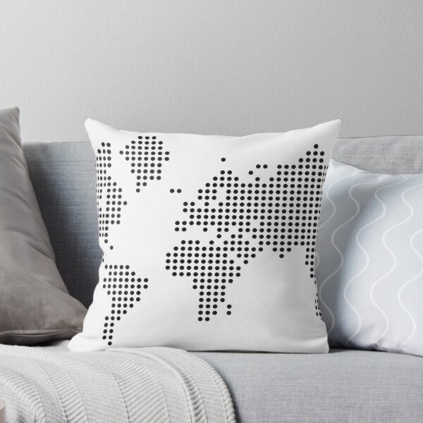 Item preview, World map abstract dots designed and sold by SundB.