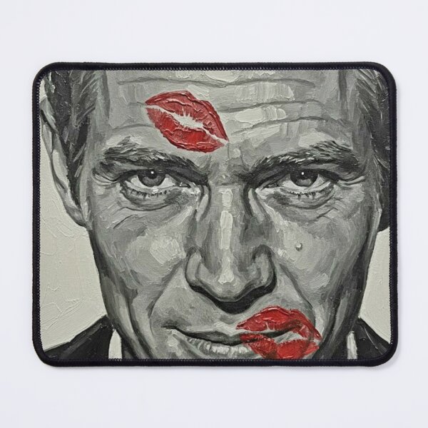 Item preview, The King of Cool: Steve McQueen Noir Kiss Portrait designed and sold by Art's Diner.