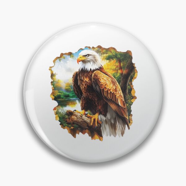 Item preview, Eagle Wildlife Nature Art Illustration designed and sold by Steele-Art.