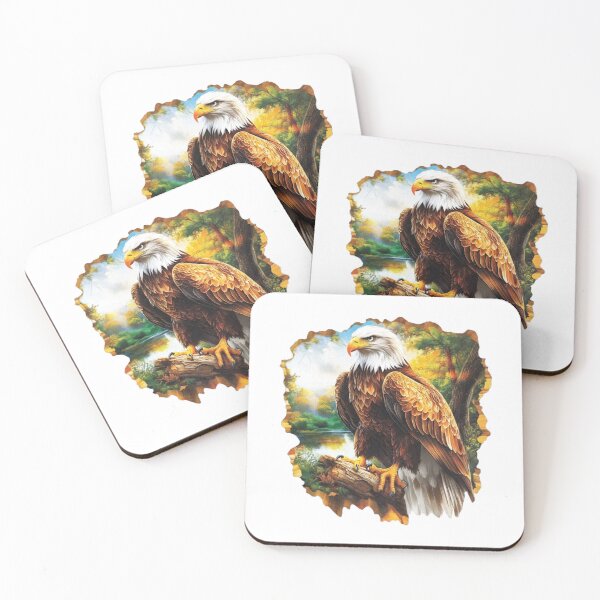 Item preview, Eagle Wildlife Nature Art Illustration designed and sold by Steele-Art.