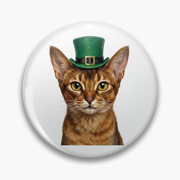 Item preview, St. Patrick's Abyssinian Cat designed and sold by KC's.