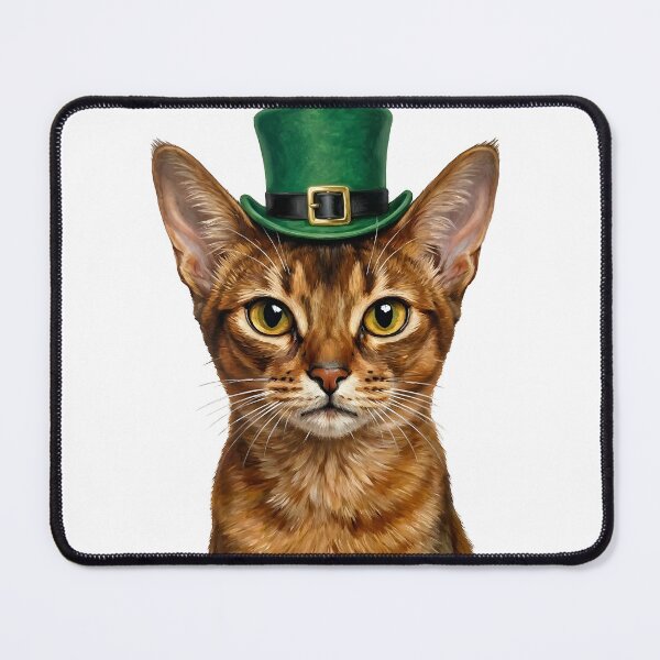 Item preview, St. Patrick's Abyssinian Cat designed and sold by KC's.