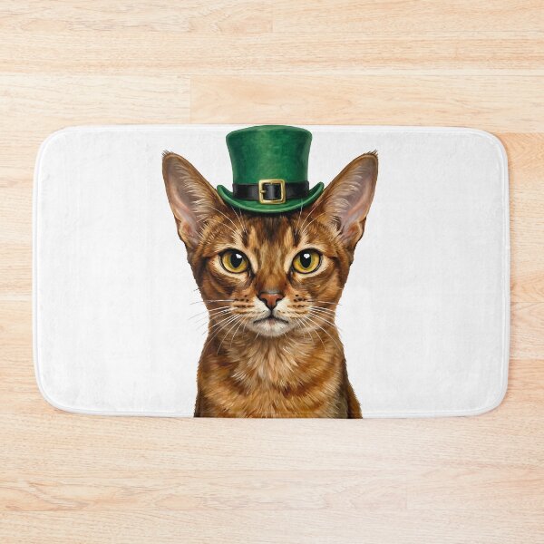 Item preview, St. Patrick's Abyssinian Cat designed and sold by KC's.