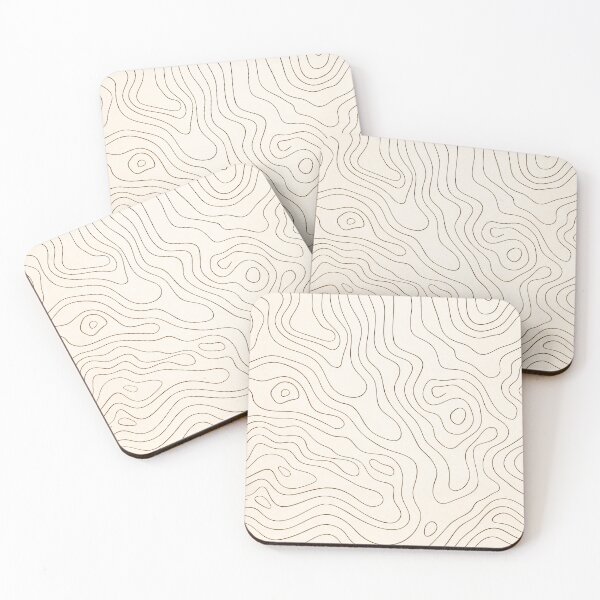 Item preview, Minimal Topographic Line Pattern designed and sold by the-dovlat.