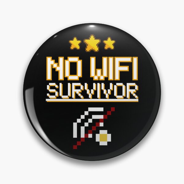 Item preview, No WiFi Survivor - Funny 8-Bit Internet Addict Retro Tech Art designed and sold by JB-designstudio.