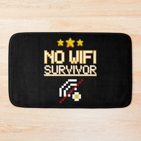 Item preview, No WiFi Survivor - Funny 8-Bit Internet Addict Retro Tech Art designed and sold by JB-designstudio.