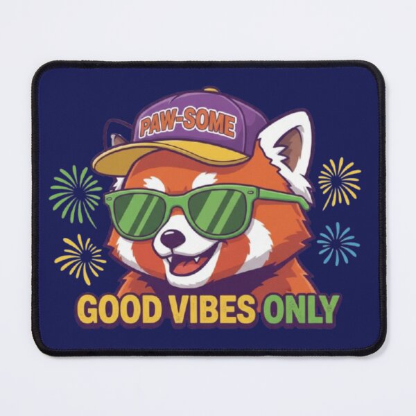 Item preview, Good Vibes Only – Paw-some Red Panda designed and sold by Dogandesighn.