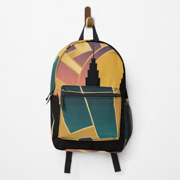 Item preview, Art Deco Sunset Skyline | 1920s Geometric Cityscape Sunburst Design designed and sold by Tamas Das.
