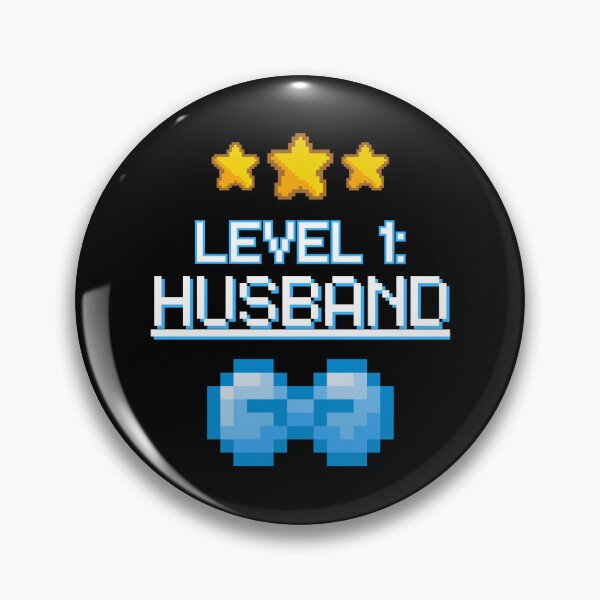 Artikelvorschau, Level 1 Ehemann – Lustige Hochzeit eines Gamers im 8-Bit-Pixel-Stil entworfen und verkauft von JB-designstudio.