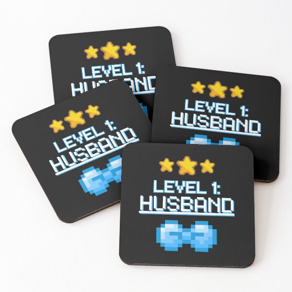 Item preview, Level 1 Husband - Funny Gamer Groom Wedding 8-Bit Pixel Art designed and sold by JB-designstudio.