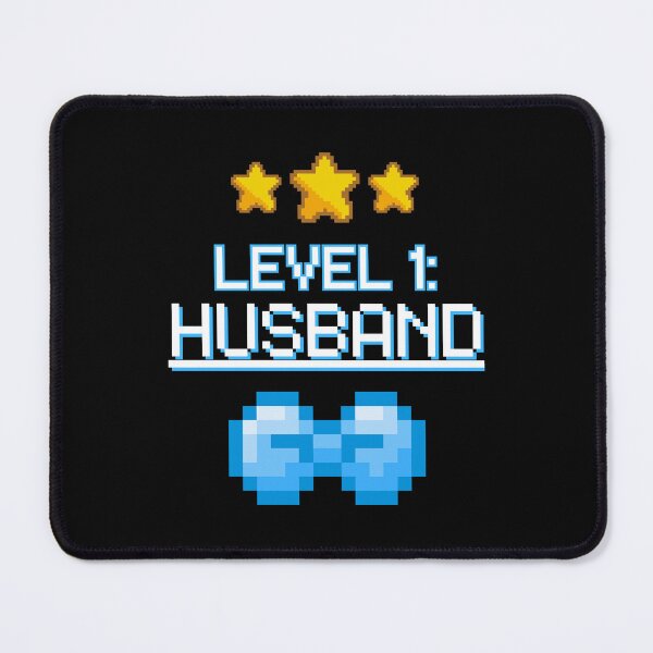 Item preview, Level 1 Husband - Funny Gamer Groom Wedding 8-Bit Pixel Art designed and sold by JB-designstudio.