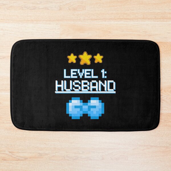 Item preview, Level 1 Husband - Funny Gamer Groom Wedding 8-Bit Pixel Art designed and sold by JB-designstudio.