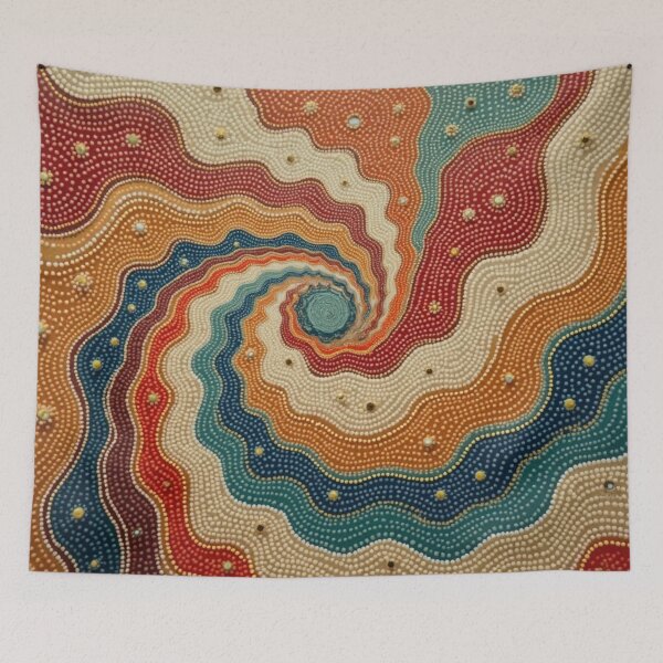 Item preview, Aboriginal Inspired Art - A Whirlwind of Pathways designed and sold by GrinGalore.