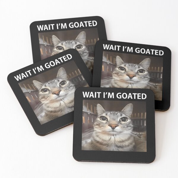 Item preview, Wait I'm Goated Silly Cat Meme T-Shirt designed and sold by SAPAIDART.