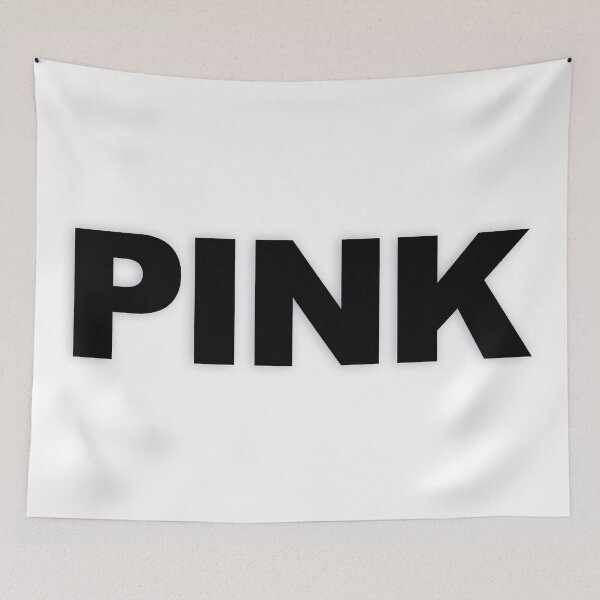 Item preview, PINK — Black Minimal Bold Type Statement designed and sold by WORDPAUSE.