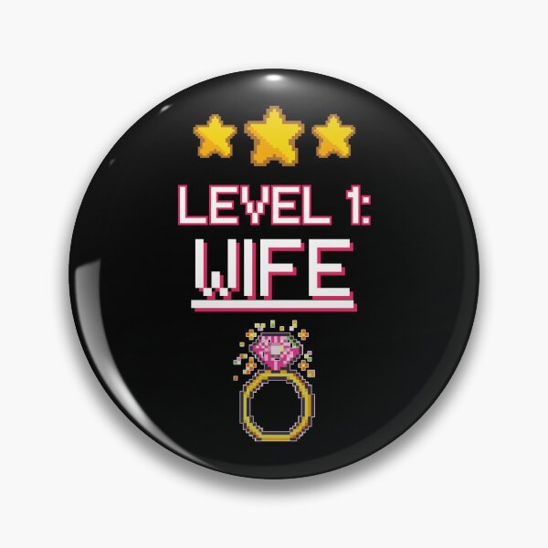 Item preview, Level 1 Wife - Funny Gamer Bride Wedding 8-Bit Pixel Art designed and sold by JB-designstudio.