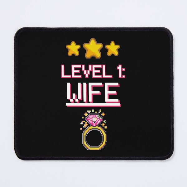 Item preview, Level 1 Wife - Funny Gamer Bride Wedding 8-Bit Pixel Art designed and sold by JB-designstudio.